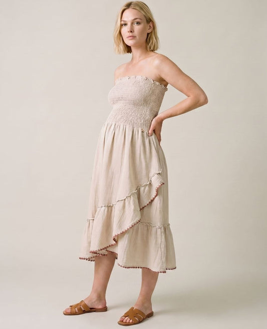 2-in-1 maternity dress skirt Laila – Beige