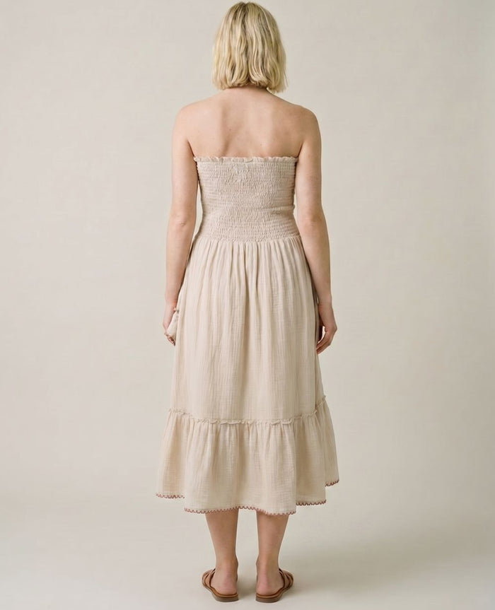 2-in-1 maternity dress skirt Laila – Beige