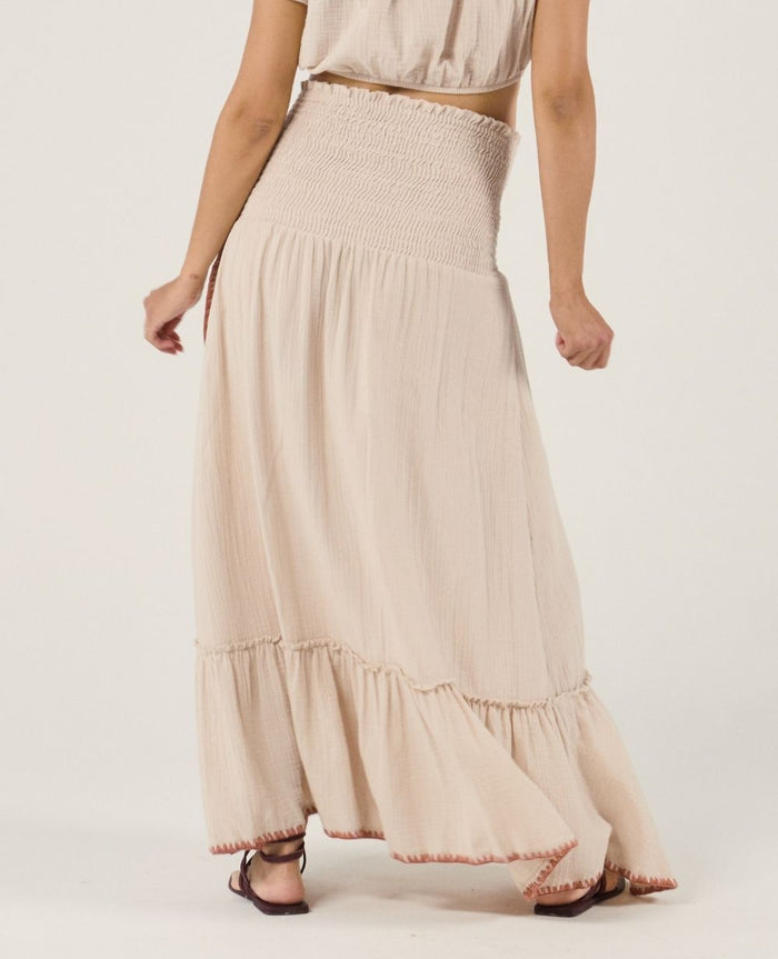 2-in-1 maternity dress skirt Laila – Beige
