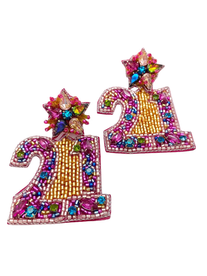 #21 Birthday Earring