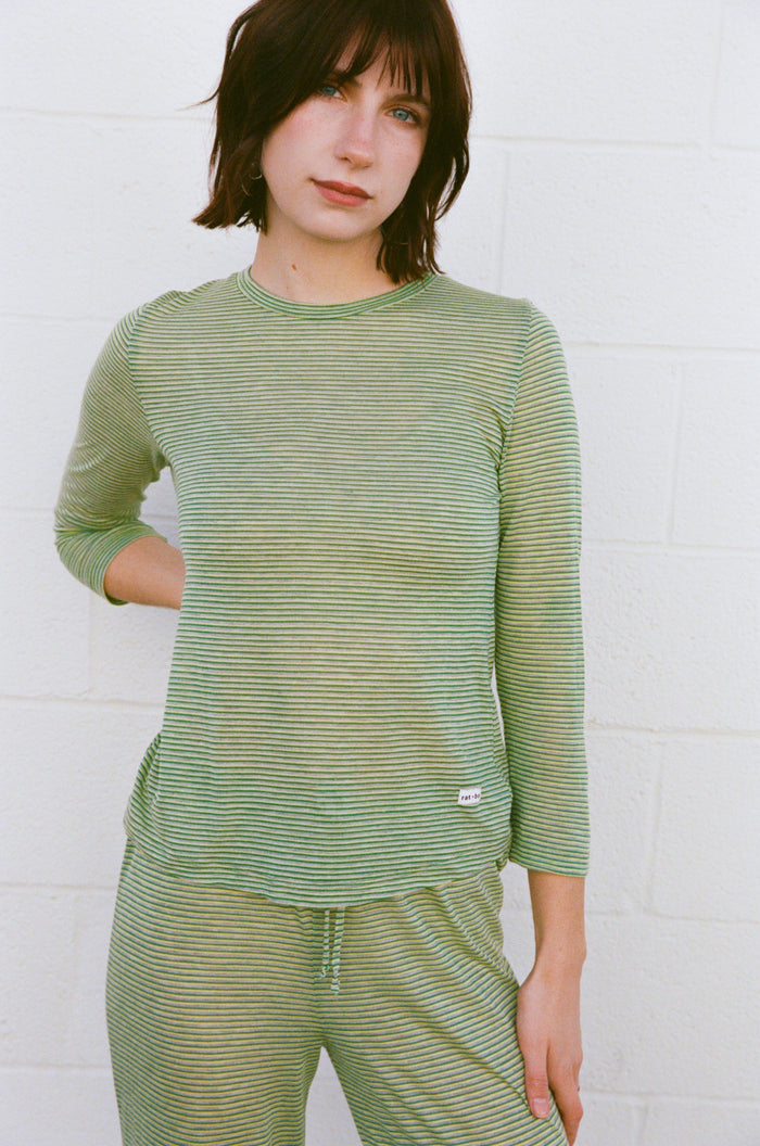 Rat Boi - 3/4 Sleeve Top - Kiwi -