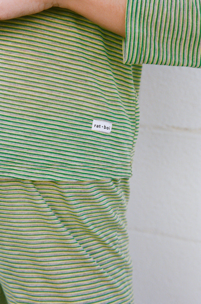 Rat Boi - 3/4 Sleeve Top - Kiwi -