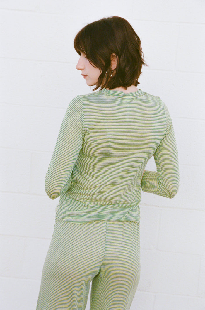 Rat Boi - 3/4 Sleeve Top - Kiwi -