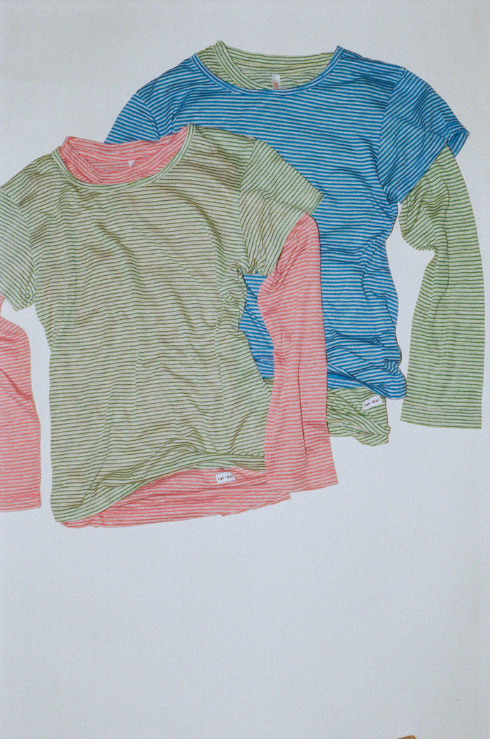 Rat Boi - 3/4 Sleeve Top - Lychee -