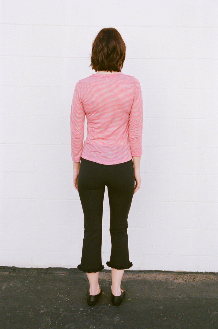 Rat Boi - 3/4 Sleeve Top - Lychee -