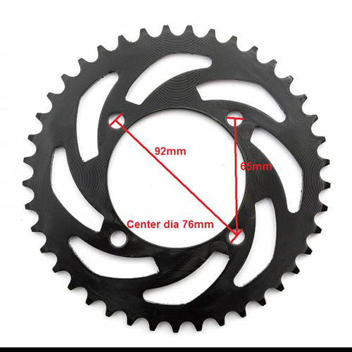 420 37 Tooth Rear sprocket 76mm
