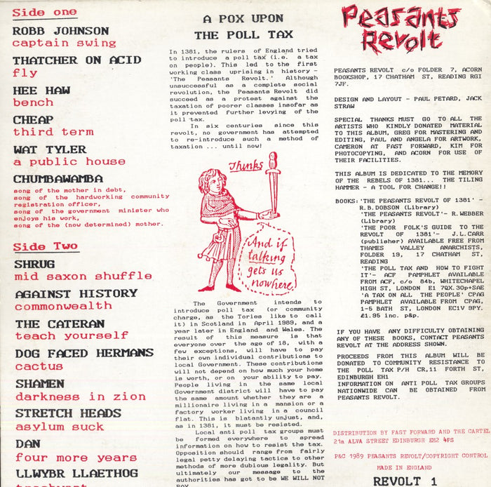 A Pox Upon The Poll Tax (1989 UK Compilation)