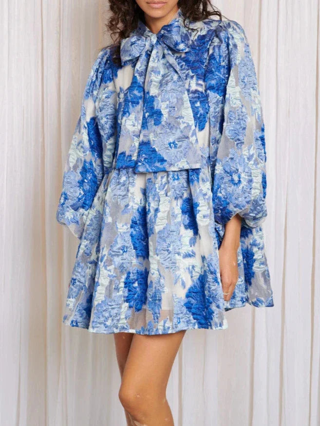 Abby Jacquard Bow Dress