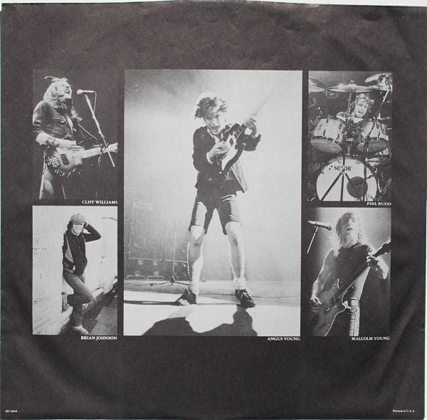 AC/DC - Back In Black (LP) [US] 1st
