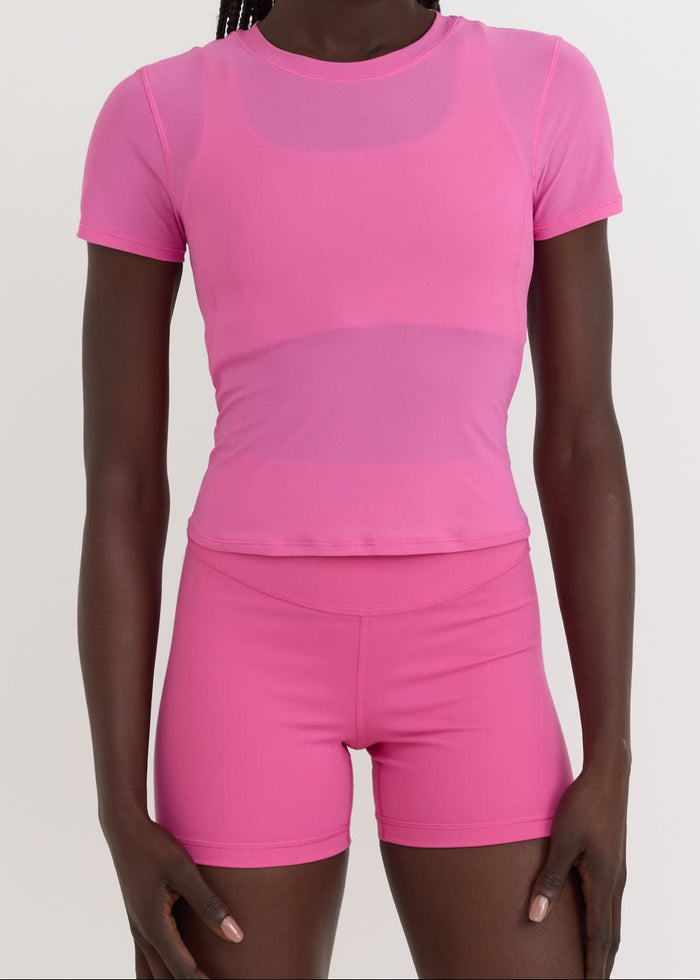Organic Basics - Active Mesh Tee - Pink -