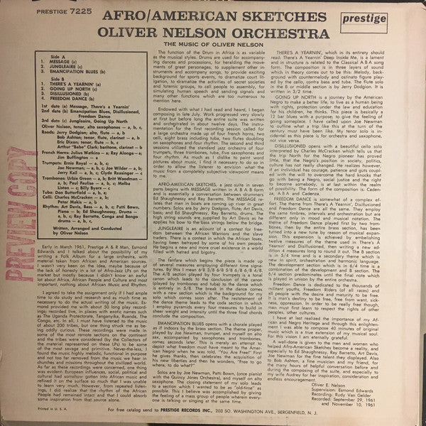 Afro/American Sketches (Blue label, 1964)