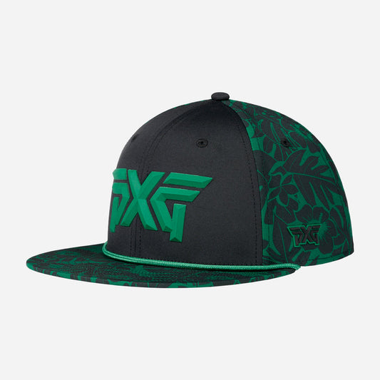 Aloha 2026 6 Panel Flat Bill in Black, product photo 1