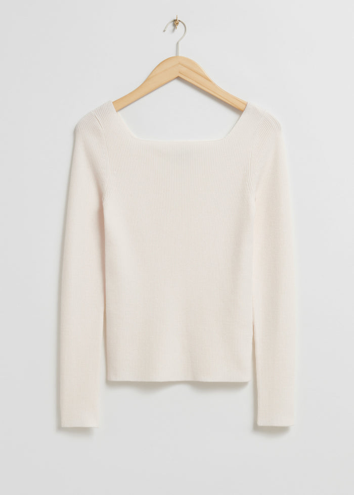 & Other Stories - Amela Sweater - White -