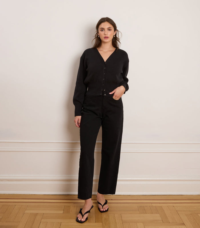 Loup - Amelia Barrel Leg Pants - Black -
