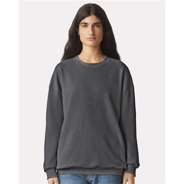 no-logo American Apparel ReFlex Fleece Crewneck Sweatshirt-American Apparel-Asphalt-XS-Thread Logic