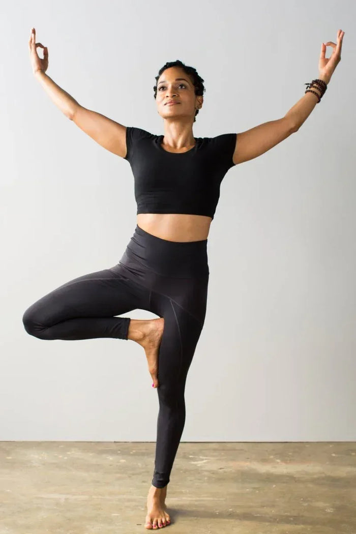 Antimicrobial Athletic Leggings With Ultra Hi-Rise Tummy Control & Non-Sheer Fabric for Workouts - Allen-Fitness