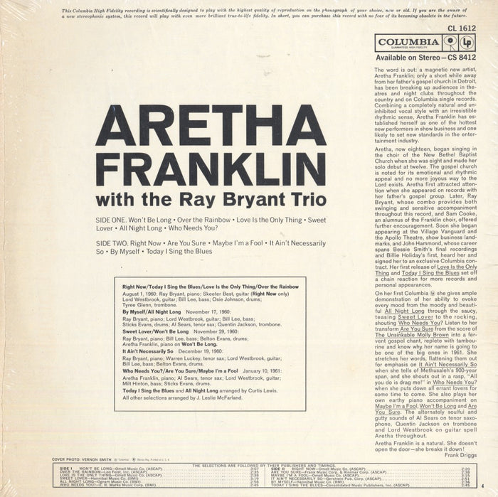 Aretha (1962, 2-Eye Press)