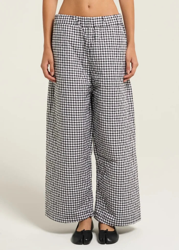 Toit Volant - Aretha Quilted Pants - Black/White -