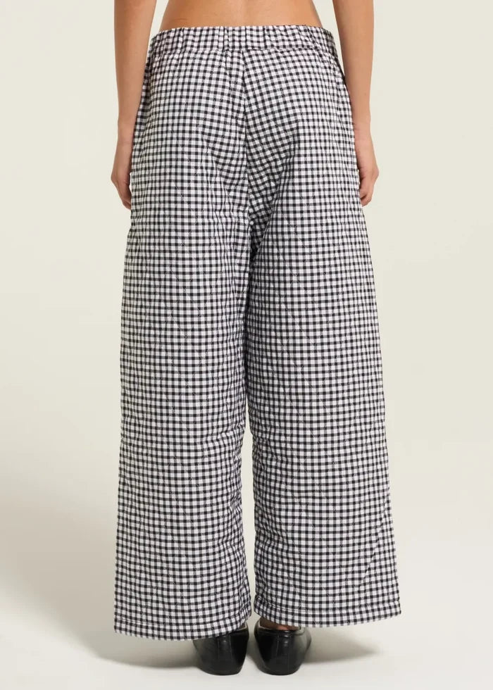 Toit Volant - Aretha Quilted Pants - Black/White -