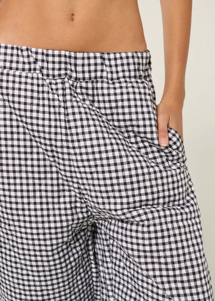 Toit Volant - Aretha Quilted Pants - Black/White -