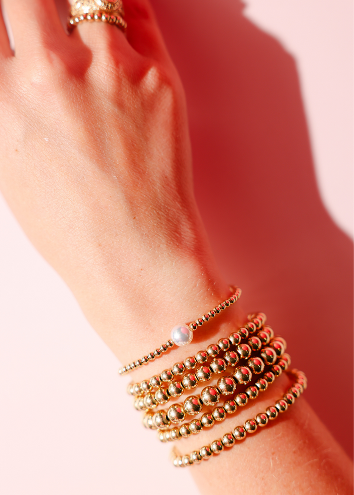 Ariel Pearl Bracelet in Gold