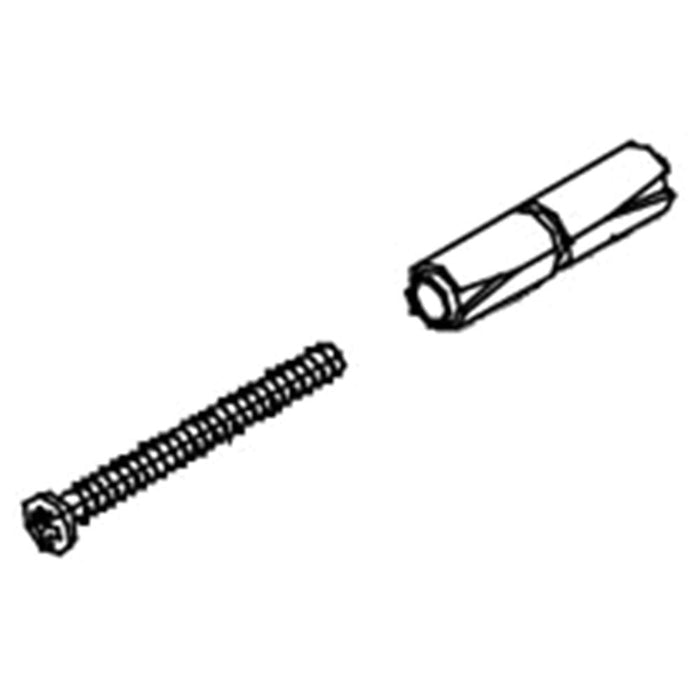 ASI 3930 Wall Anchor 2 Pan Head Sheet Metal w/ Expansion Shield for 3700/3800 Series - Prestige Distribution