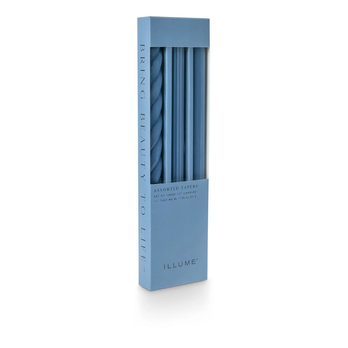 Creative Co. - Assorted Candle Tapers 3-Pack - French Blue -