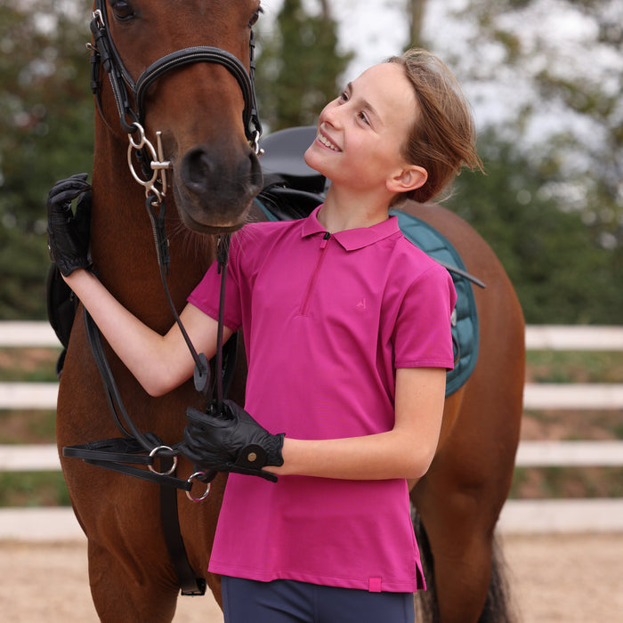 Aubrion React Tech Polo - Young Rider