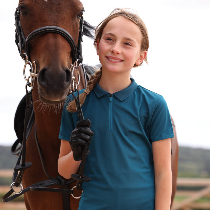 Aubrion React Tech Polo - Young Rider