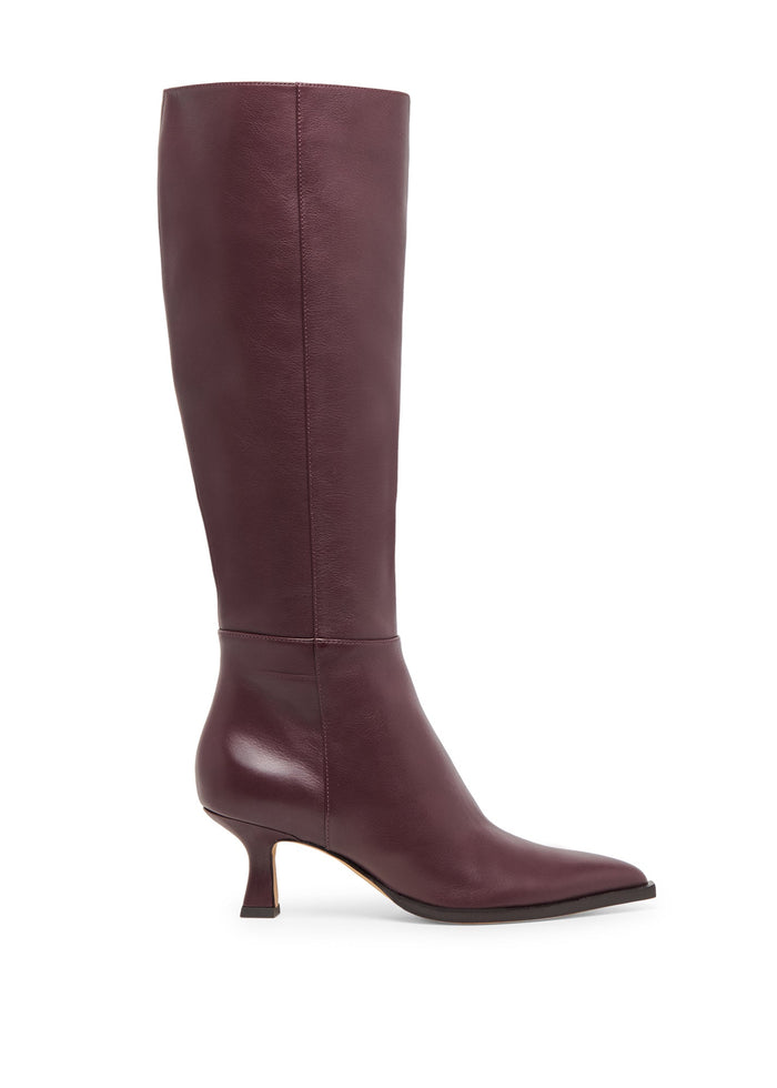 Dolce Vita - Auggie Boots Wide Calf - Wine Leather -