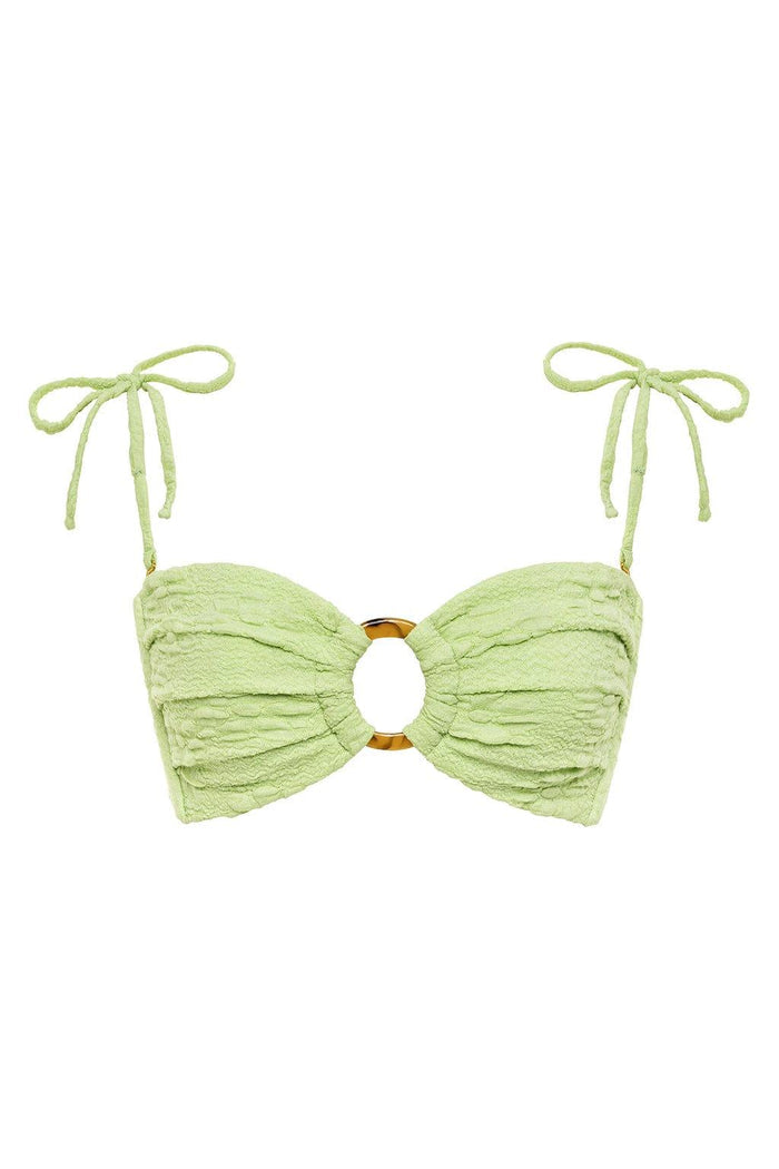 Montce - Avo Floral Tori Ties Bandeau Bikini Top -