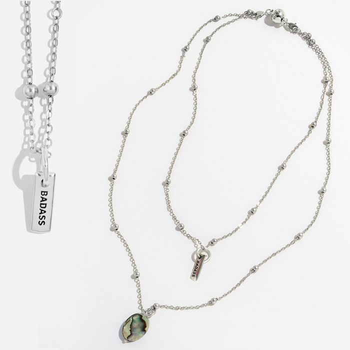 Badass Dainty Necklace: Silver