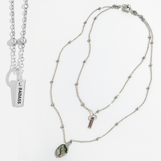 Badass Dainty Necklace: Silver