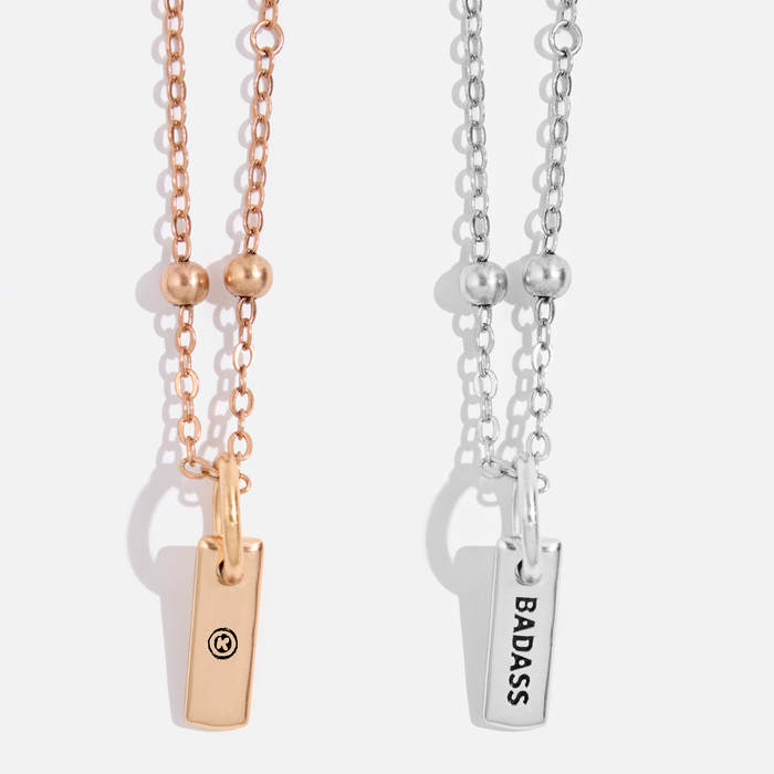 Badass Dainty Necklace: Silver