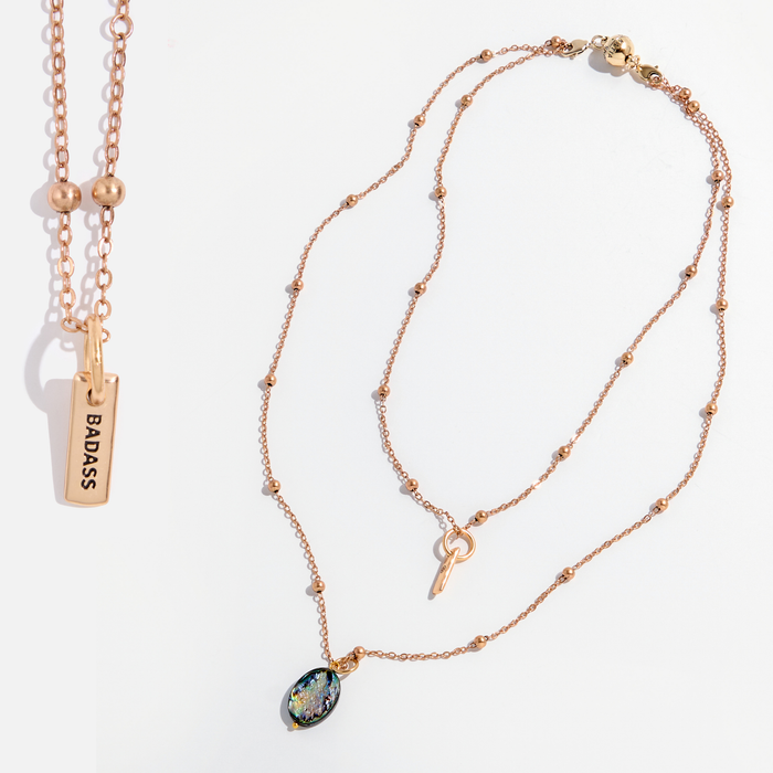 Badass Dainty Necklace: Silver