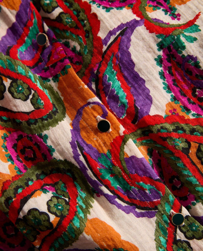 Balloon Sleeve Blouse Latina Multicolor