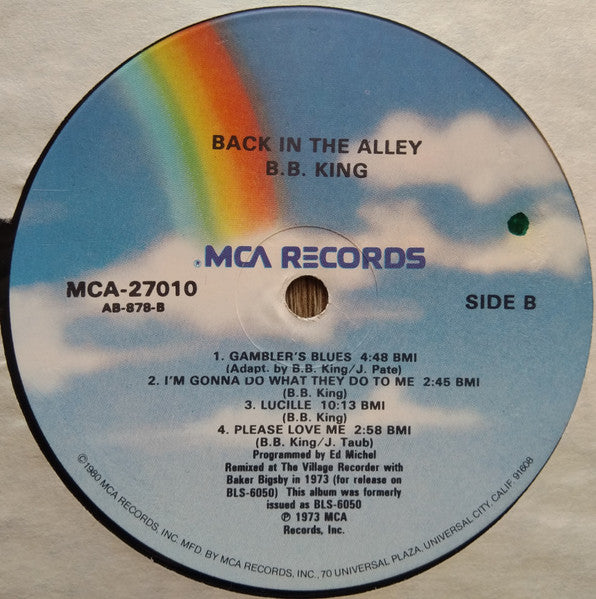 B.B. King - Back In The Alley (The Classic Blues Of B.B.King) (1980 RE)