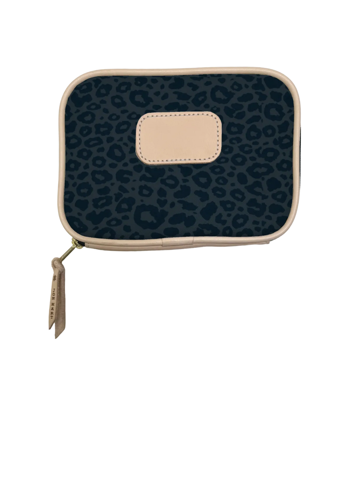 Dark Leopard Coated Canvas