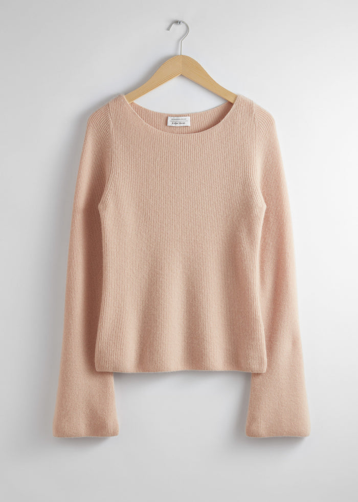 & Other Stories - Beline Top Cashmere - Orange -