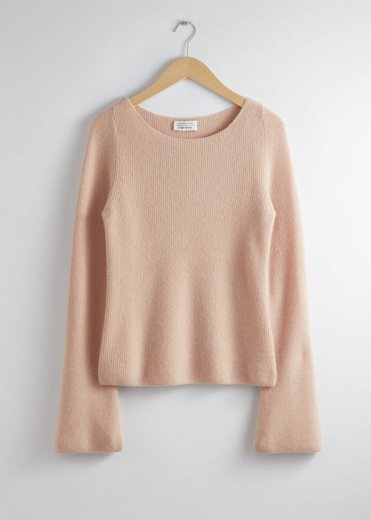 & Other Stories - Beline Top Cashmere - Orange -