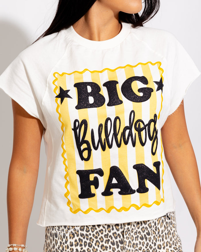 Big Bulldog Fan Tee in Black