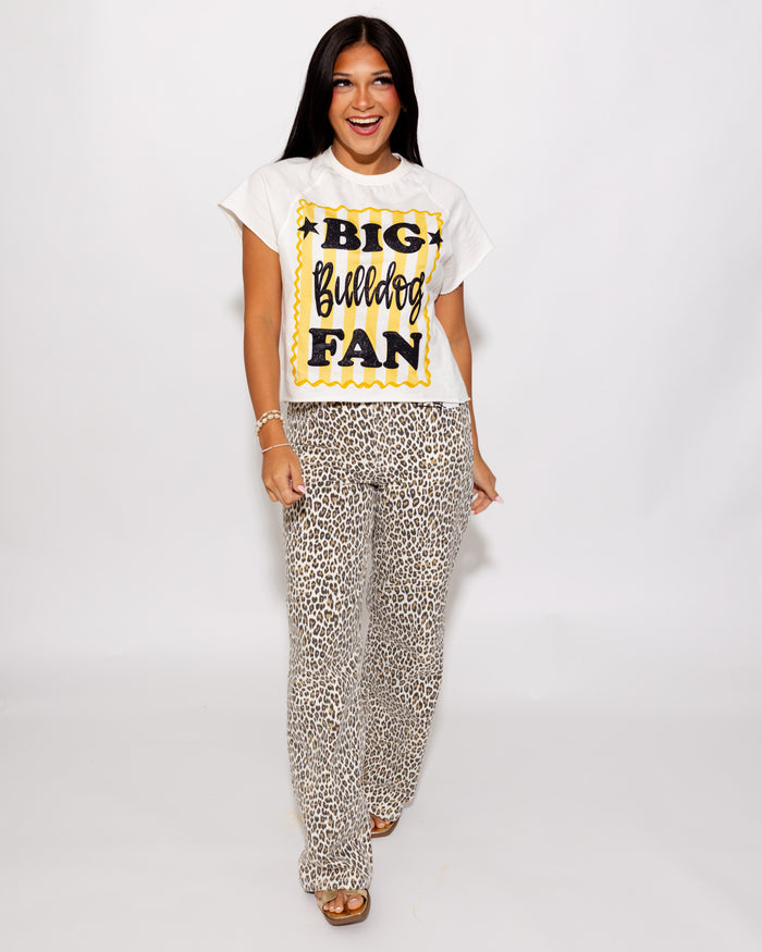 Big Bulldog Fan Tee in Black