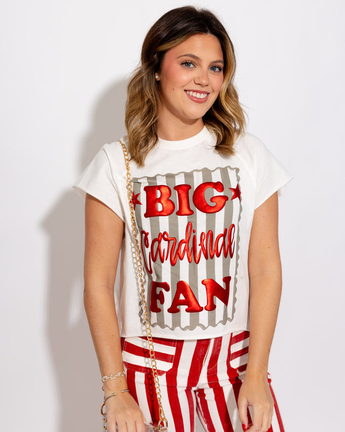 Big Cardinal Fan Tee