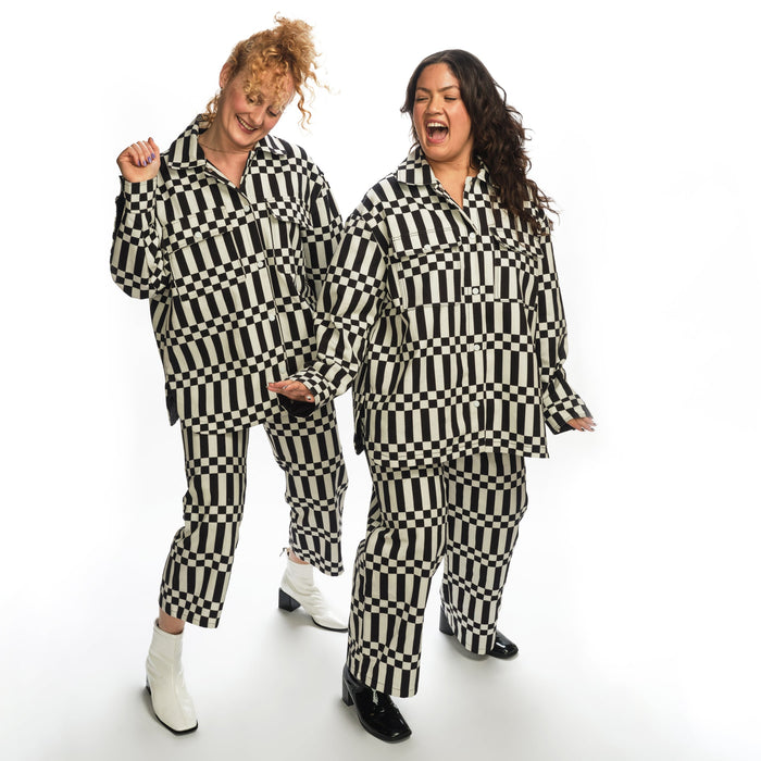 Boyko - Billie Jacket - Black/Ivory Check -
