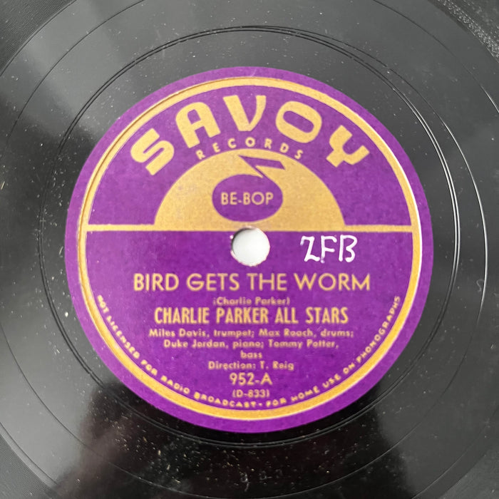 Bird Gets The Worm / Cheryl (78 RPM Shellac 10")