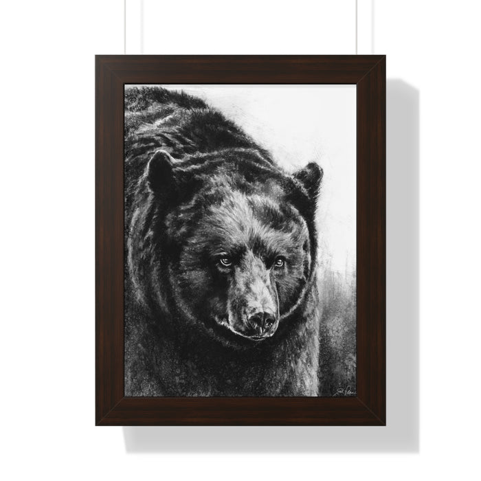 "Black Bear" Framed Paper Print