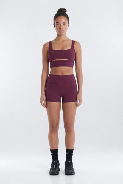ButterSoft Cut Out Long Line Sports Bra - Black - Premium Fitness & Activewear for Men & Women|UK