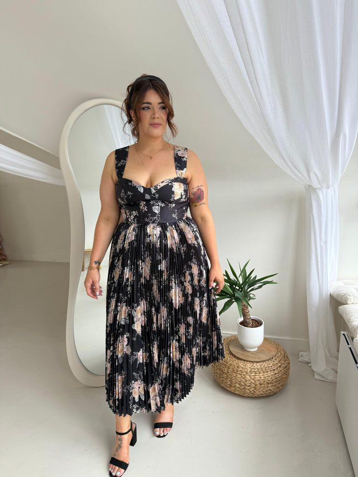 Black Floral Dress