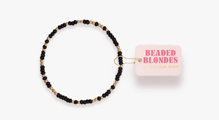 Black Sprinkle Bracelet