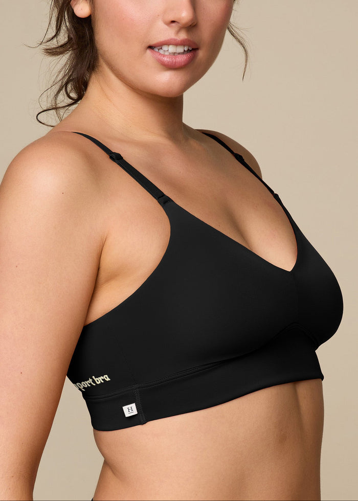 Harper Wilde - Bliss Triangle Bralette: The EveryGirl - Black -